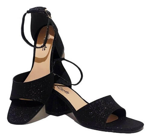 Imagen 4 de 4 de Sandalias Bina Glitter Black