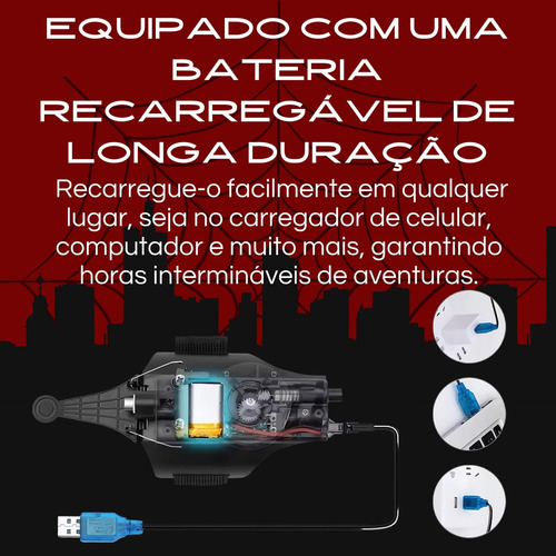 Luva Lança Teia Homem Aranha Brinquedo Presente Meninos Top
