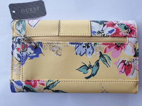 Imagen 2 de 2 de Billetera Guess Original Blaise Yellow Multi