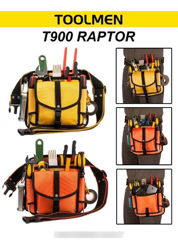 Cinturon Porta Herramientas Toolmen T900 Raptor + T72 Smart