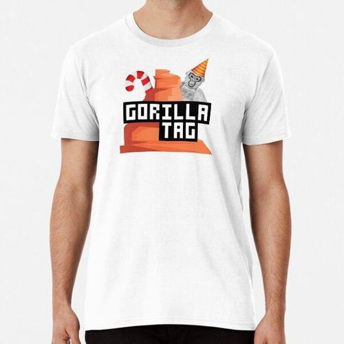 Remera Gorilla Tag Canyon Map White Gorilla Party Hat Candy 