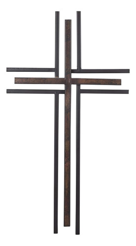 Cruz De Pared Decorativa Decorativa De Metal Galvanizado De 