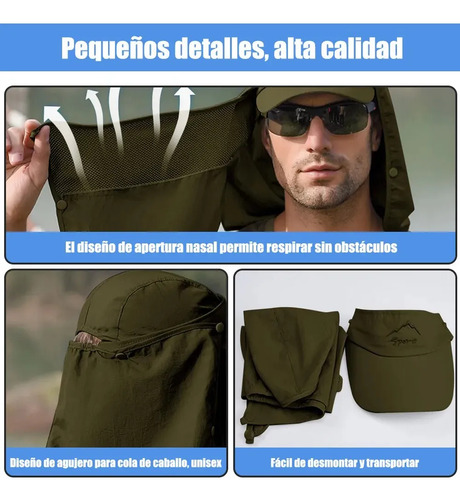 Sombrero De Sol Unisex Con Protección Uv Para Exteriores