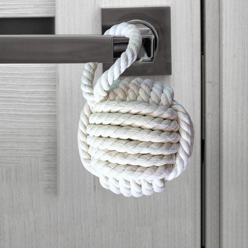 Tope De Puerta Con Nudo De Cuerda, Tope De Puerta Para Casa