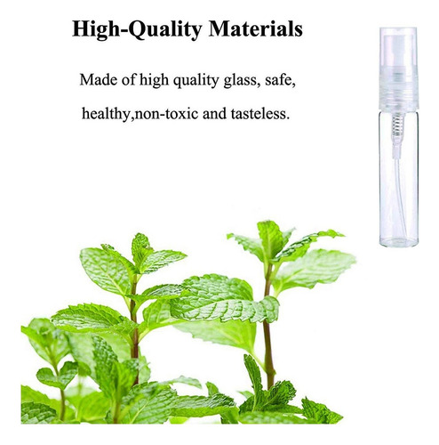 70pcs 10ml Mini Botellas Spray Perfume Vidrio Recargables