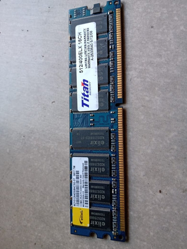 Memoria Ram Para Pc Titan 512mb Pc3200