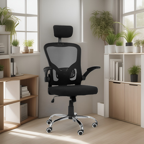 Cadeira De Escritorio Ergonomica Giratoria Tela Mesh Office