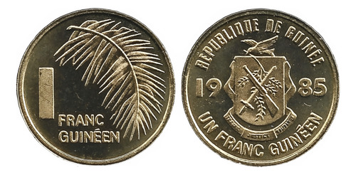 Guinea 1 Franc 1985 Bra#2 (Usado)