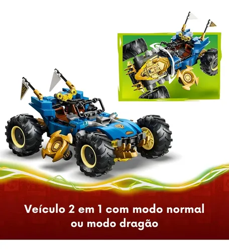 Carro Transformador Do Jay Ninjago 387 Peças 71856 - Lego