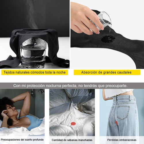 Ropa Interior Para Mujer A Prueba De Fugas De Algodón