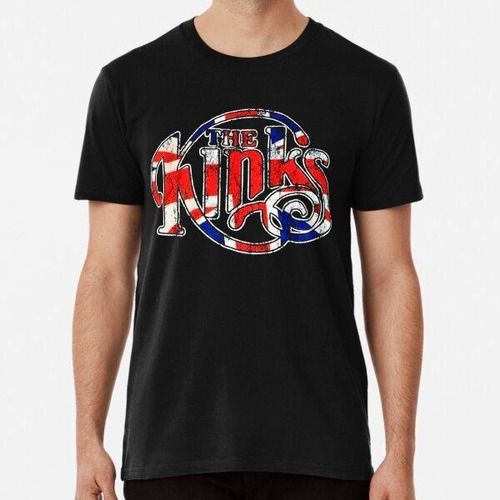 Remera Arte De La Bandera De The Kinks Band Algodon Premium