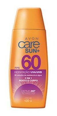 Protetor Solar Care Sun Rosto E Corpo Fps60 120g - Avon