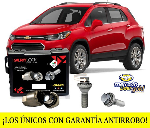 Birlos De Seguridad Galaxylock Chevrolet Gm Trax Lt 2018