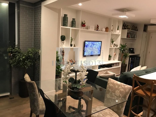 Imagem 2 de 30 de Apartamento Duplex A Venda Com 2 Dormitórios Vista Para O Mar Na Pompéia Em Santos - Ap00907 - 70711772