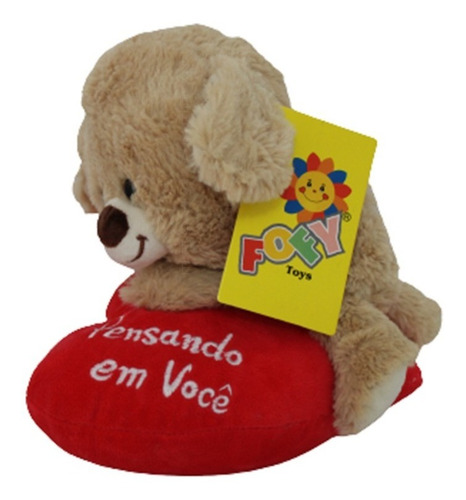 Imagem 3 de 4 de Ursinho De Pelúcia Com Coração 22 Cm Dia Dos Namorados