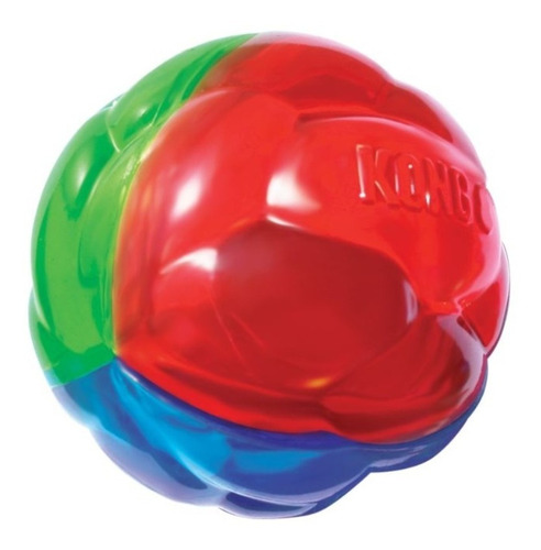 Kong Twistz Ball Juguete Pelota Perros Large- Color tricolor