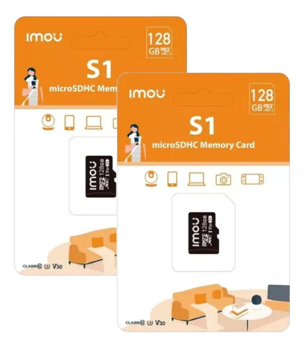 Tarjeta Memoria Microsd Imou Video Vigilancia 128gb X2