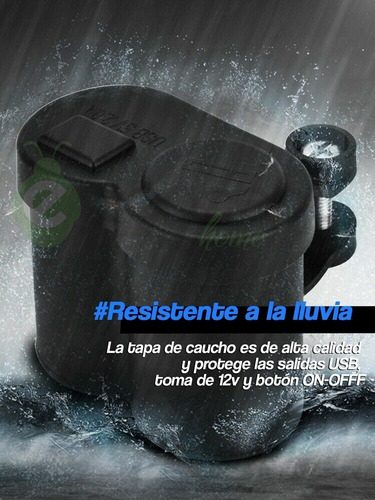 Imagen 10 de 10 de Toma Corriente Cargador Usb 12v Para Moto Escopeta + Regalo