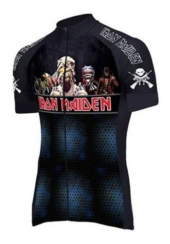Camisa Iron Maiden Ciclismo Rock