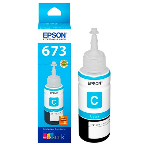 Botella De Tinta Epson ® T673220-al Cyan
