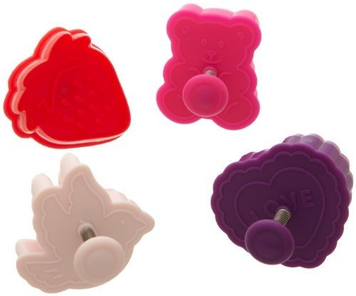 Ateco Valentine Themed Plunger Cutters, Set Of 4 Shapes For 