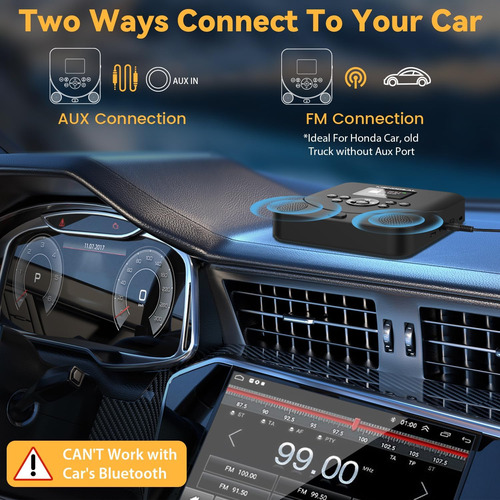 Reproductor De Cd Portátil Con Bluetooth Y Transmisor Fm