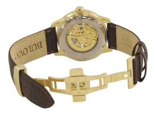 Relogio Bulova Masculino Classic Automatico Dourado 97a138