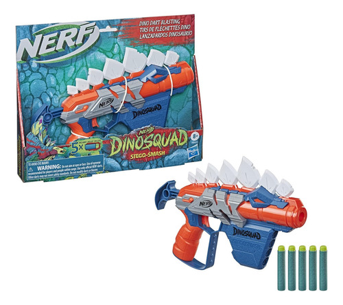 Nerf Dinosquad Stego-smash Dart Blaster 5 Dardos Nerf