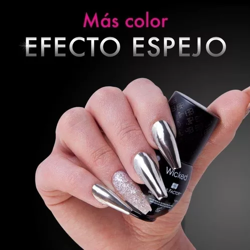 Mirror Base One Shot Laccover Efecto Espejo Para Uñas 14 Ml