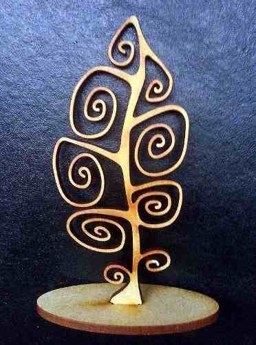 Imagen 6 de 7 de 60 Árboles De La Vida Fibrofacil Madera Souvenir Pintar 15cm