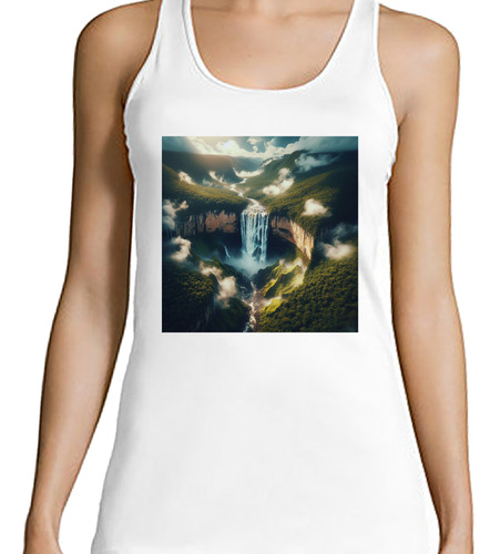 Musculosa Mujer Salto Ángel Cascada Más Alta Venezuela M4