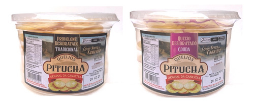 Kit 2 Pote Chips Canastra Queijo Provolone Desidratado 170g