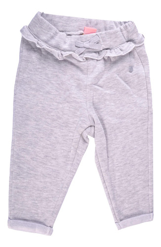 Pantalón Buzo Bebé Niña Gris Claro Pillin (pvx510mLG)