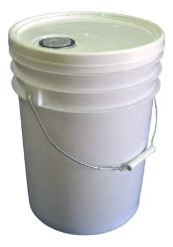 Balde Blanco Liso 20 Litros Con Tapa Con Vertedor, Con Mango