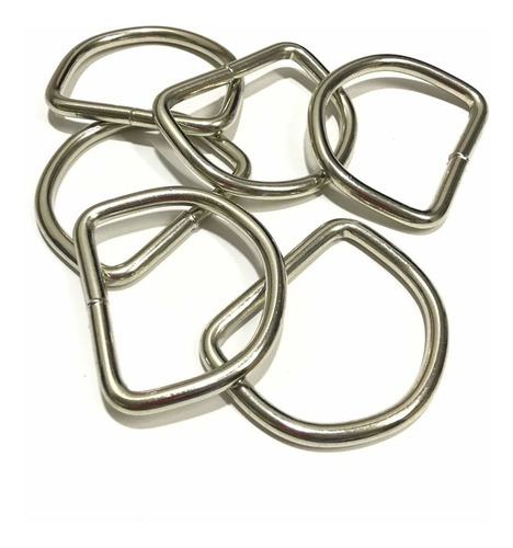 Imagen 3 de 3 de Medialunas Soldada 50mm X 10u. Ideal Collares De Mascotas.
