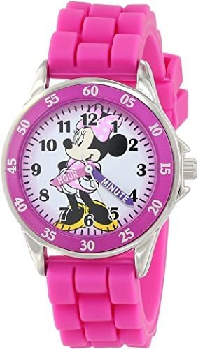 Reloj Pulsera Disney Minnie Mouse Niña Rosa 3.3 Cm Diámetro