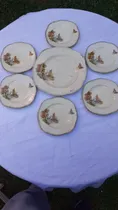 Comprar Juego De Platos De Postre Ingleses Antiguos