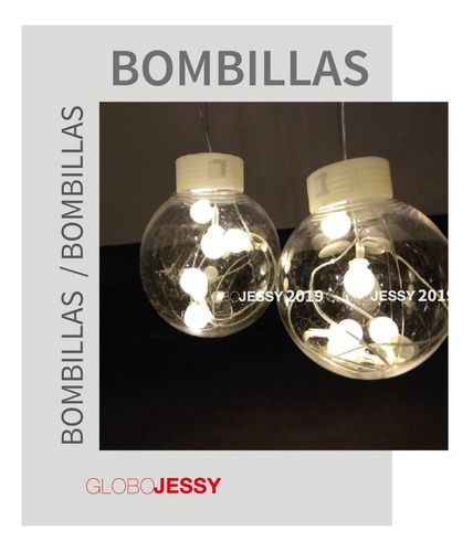 Imagen 3 de 10 de Cascada Bola Cristal 108led 12und Amarilla O Blanca