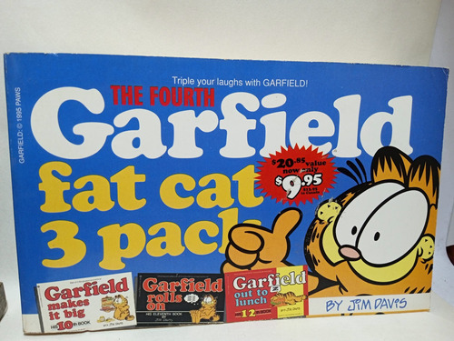 Tres Paquetes De Un Gato Gordo - Garfield - Inglés - Jim Dav