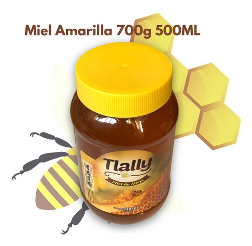 Miel De Abeja Flores De Otoño Amarilla 700g/500ml