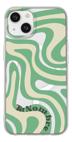 Funda Para iPhone Magsafe Con Para Mujer Curvas Verde
