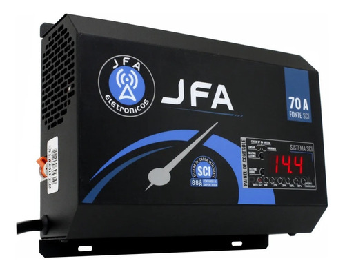 Fonte Automotiva Jfa 70a Amperes Bivolt Automático Digital 