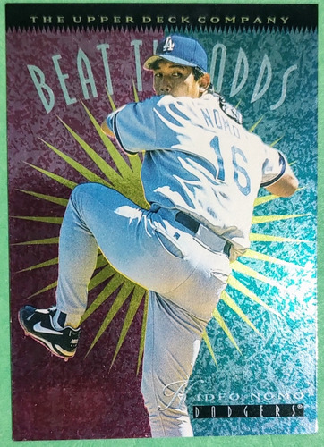 Hideo Nomo,1.996 Upper Deck Beat The Odds,major Ligue Debut 