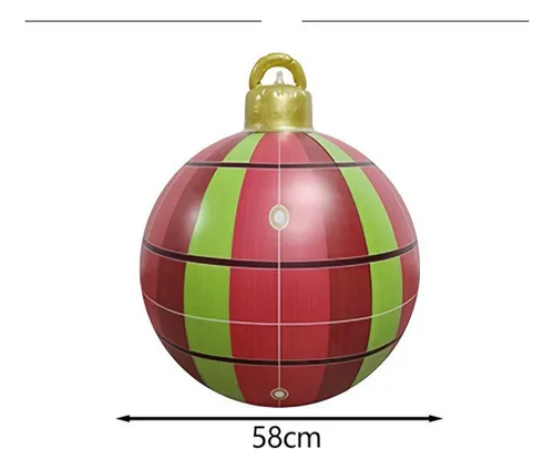 Conjunto Esferas Navidenas Gigantes, Inflables, Exterior, Pe