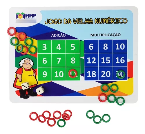 Jogo Da Velha Numérico Material Pedagógico Didático Escolar