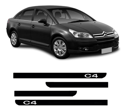 Imagem 1 de 1 de Jogo De Friso Lateral Borrachão Citroen C4 Pallas 2008 2009