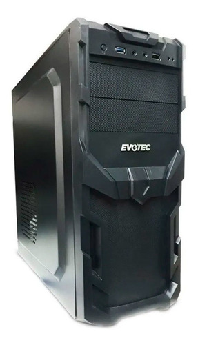 Gabinete Evotec Ev-1005 Mini-tower Incluye Fuente De 600w /v Color Negro