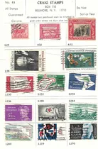 Comprar Lote De 14 Estampillas Estados Unidos 1926 - 1965 Eisenhower