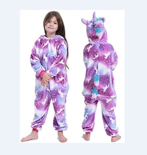 Pijama Unicornio Violeta Infantil Niña