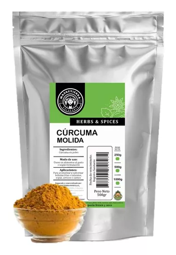 Cúrcuma, Jengibre y Pimienta Negra en polvo x 100g